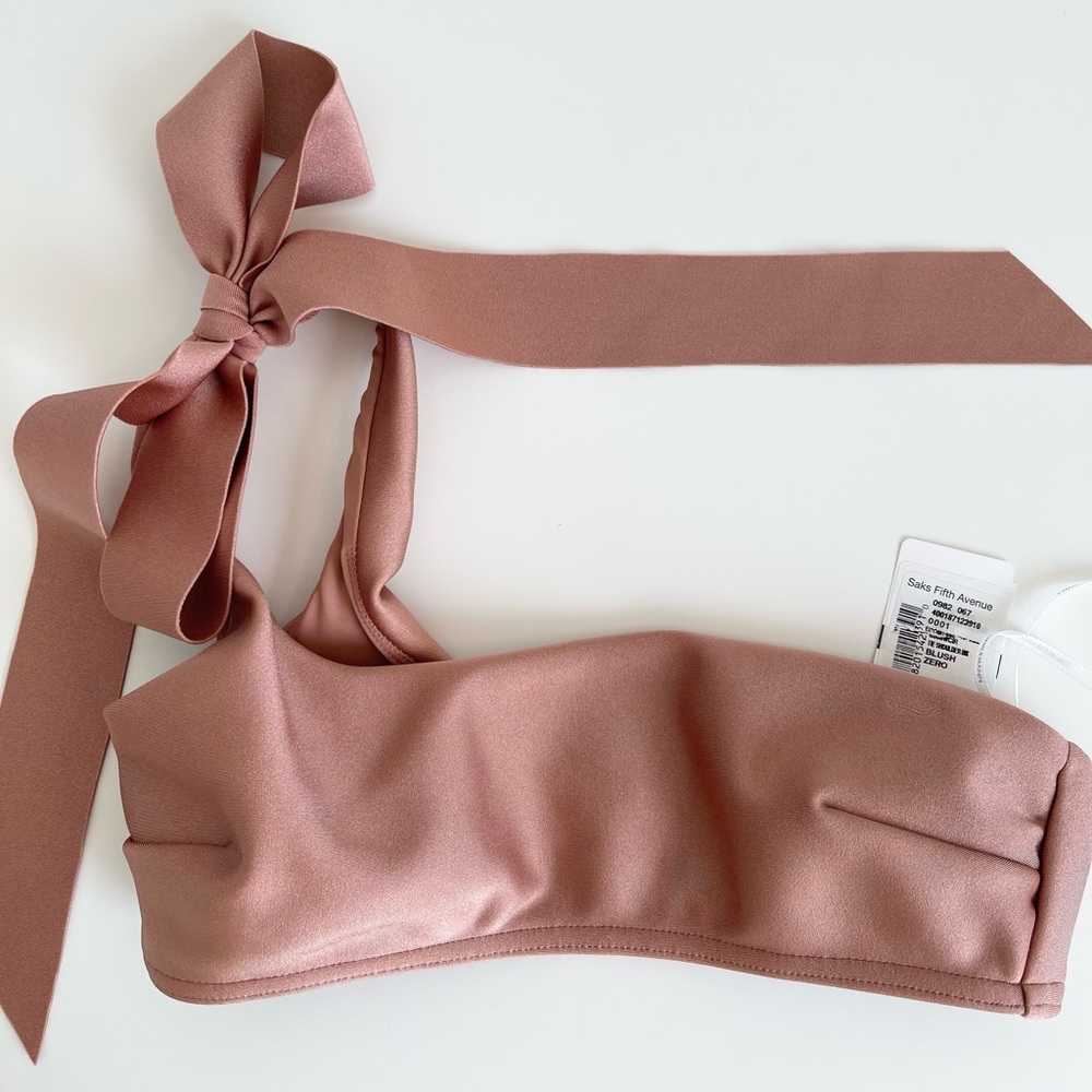 New Zimmermann Cira Bow Metallic Bikini Top Size